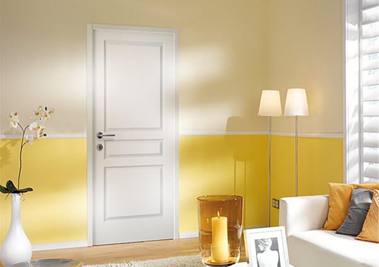 Porte intérieure en bois Seviac laquée