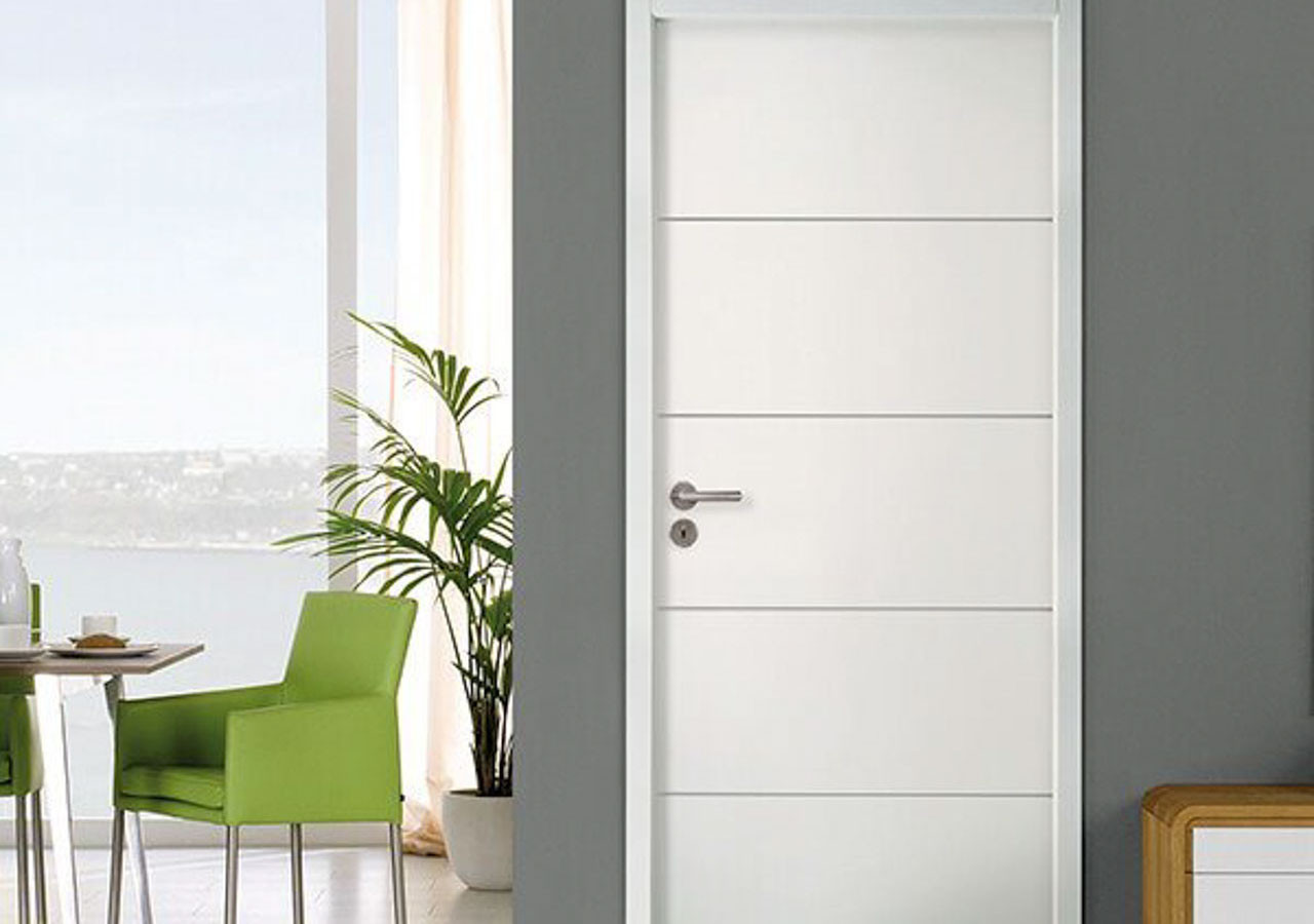 Porte intérieure en bois Horizon laquée