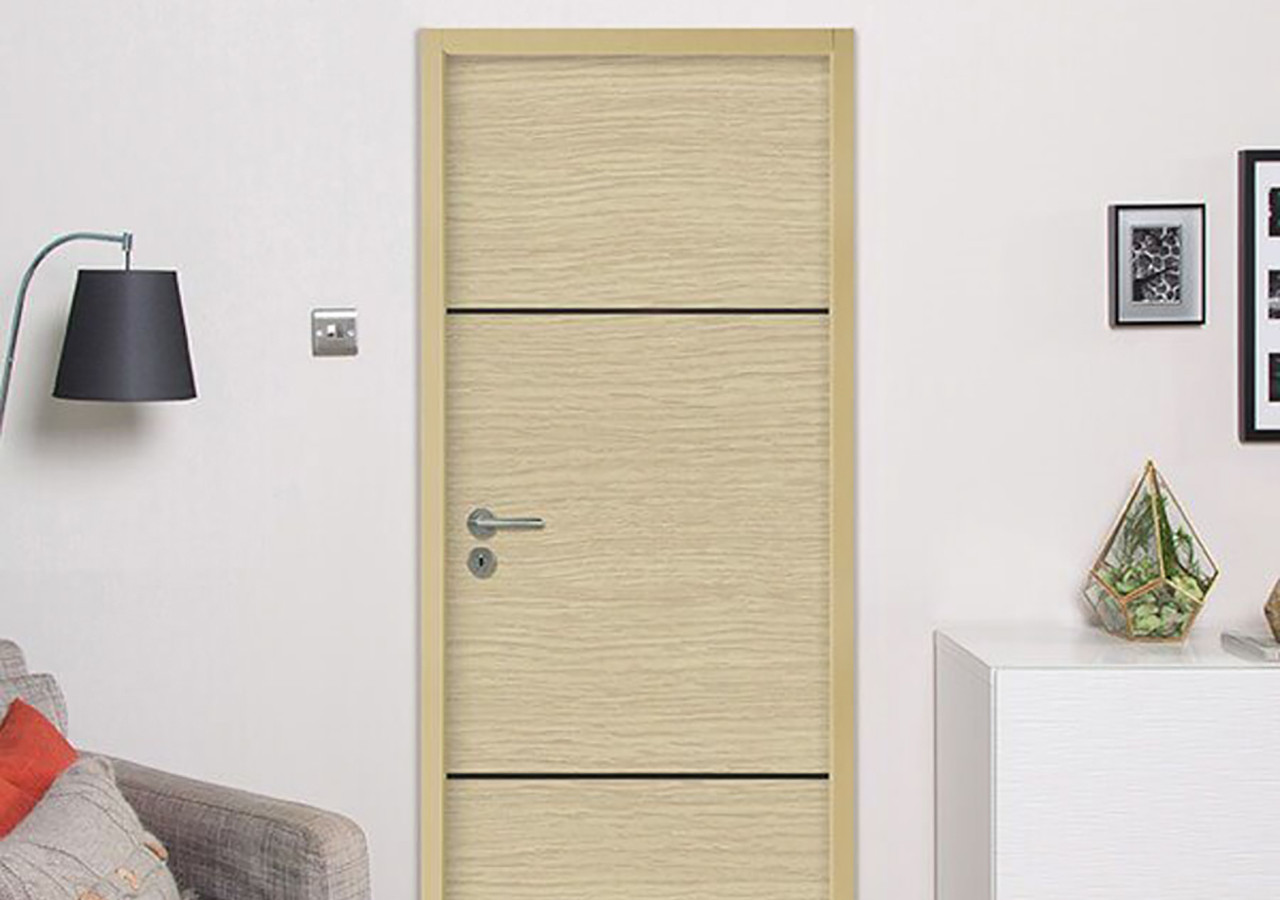 Porte intérieure plane stratifiée