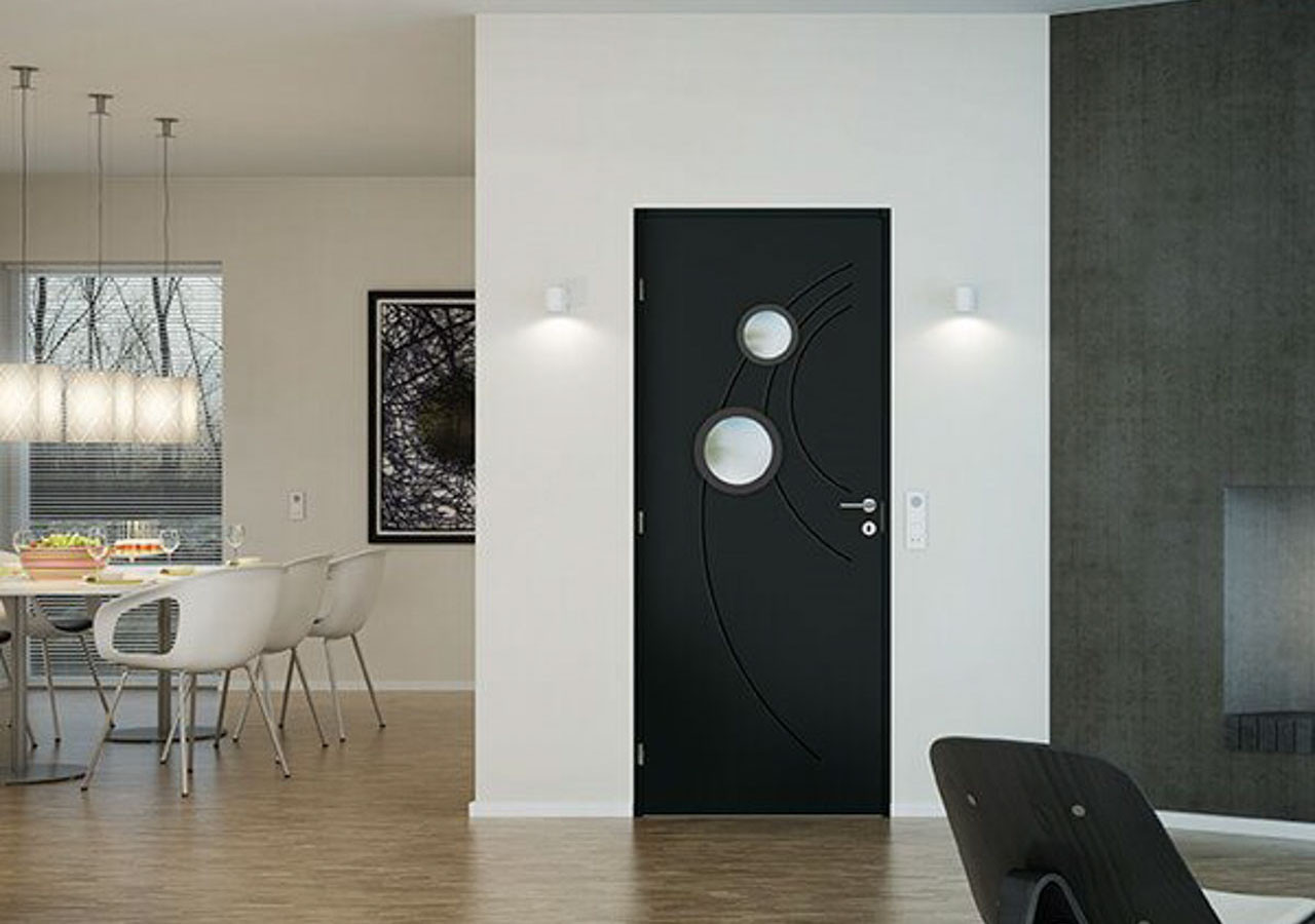 Porte intérieure en bois Infini vitrée
