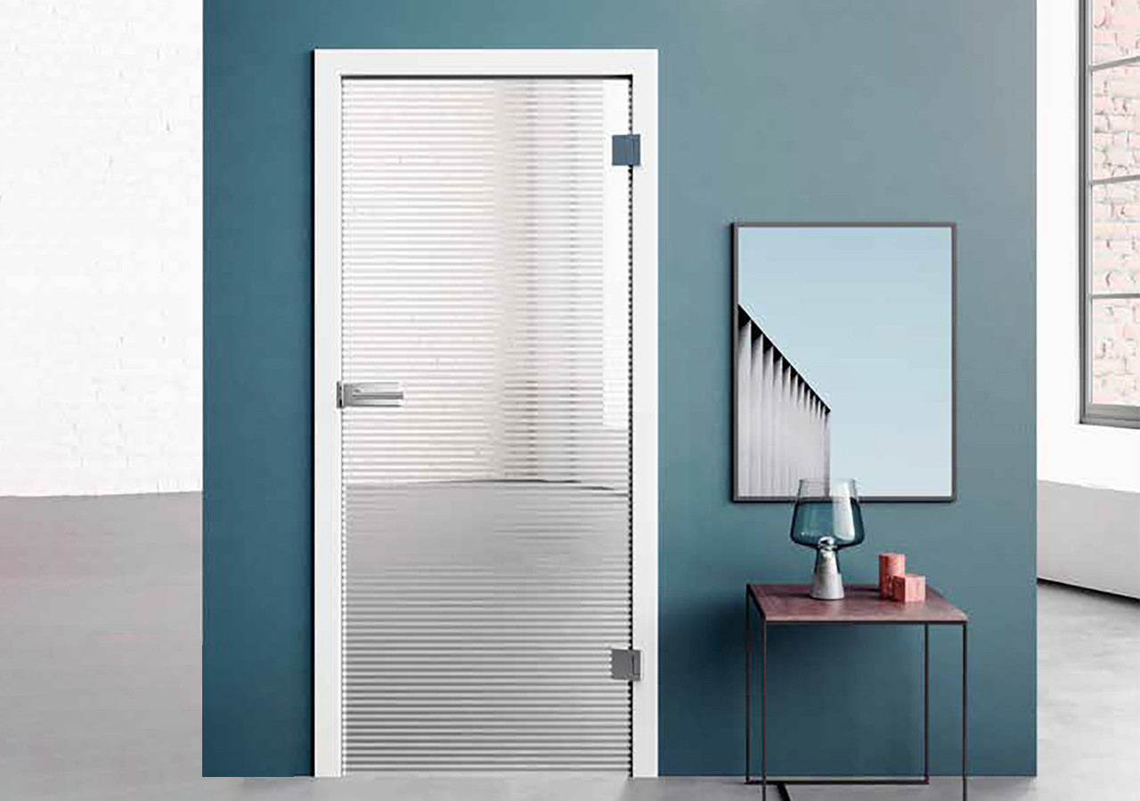 Porte intérieure en verre