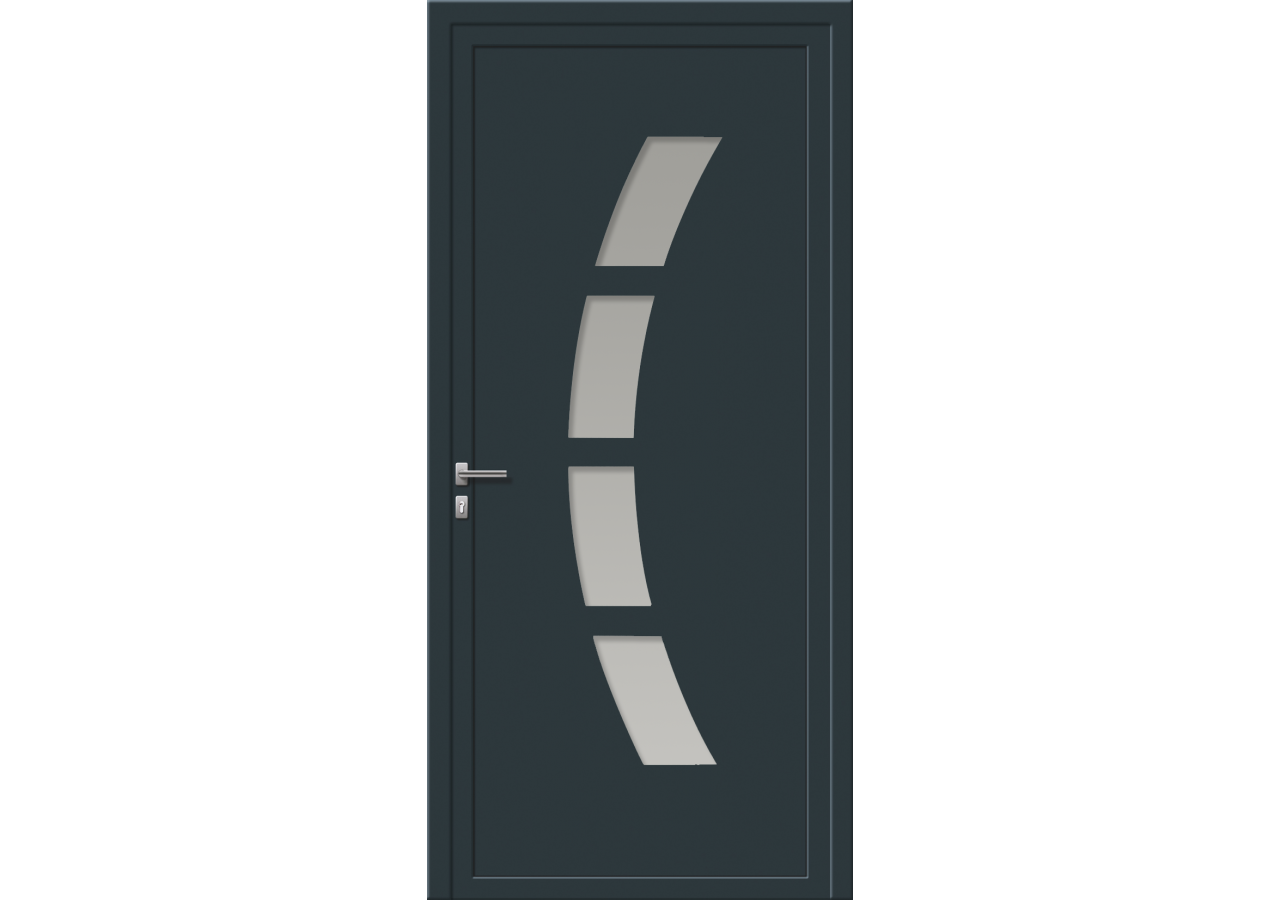 Porte d'entrée en Aluminium Ela