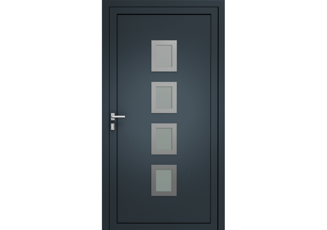 Porte d'entrée en Aluminium Ela