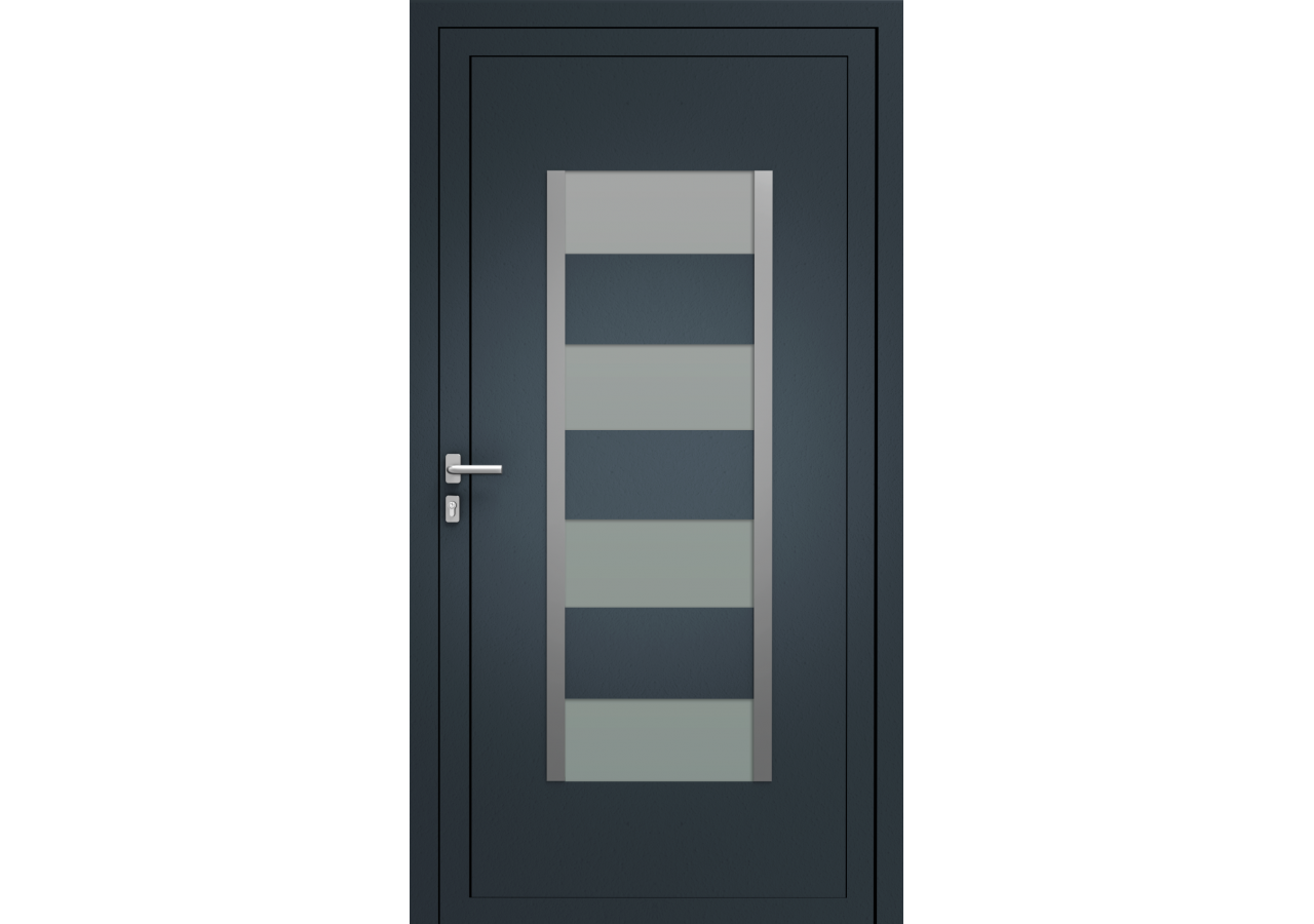 Porte d'entrée en Aluminium Ela