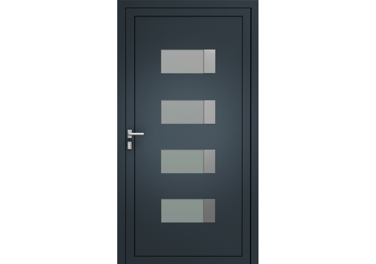 Porte d'entrée en Aluminium Ela