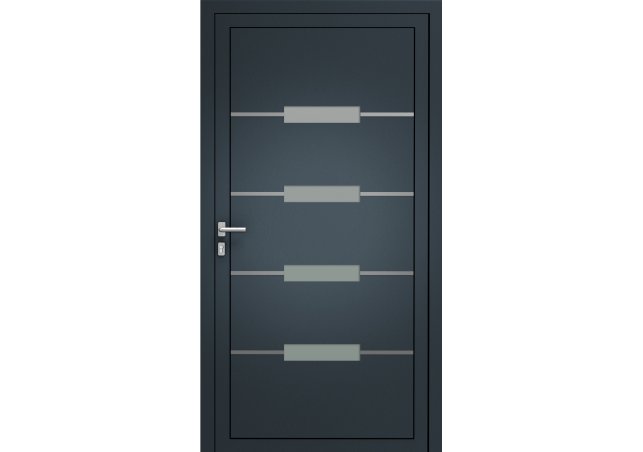 Porte d'entrée en Aluminium Ela
